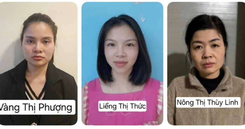 Một số bị can trong vụ án. (Ảnh: Bộ Công an)