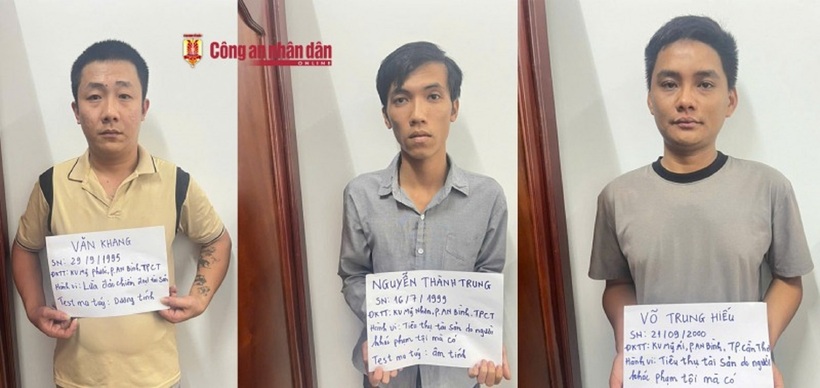 Các đối tượng trong vụ án. Ảnh: Công an Nhân dân