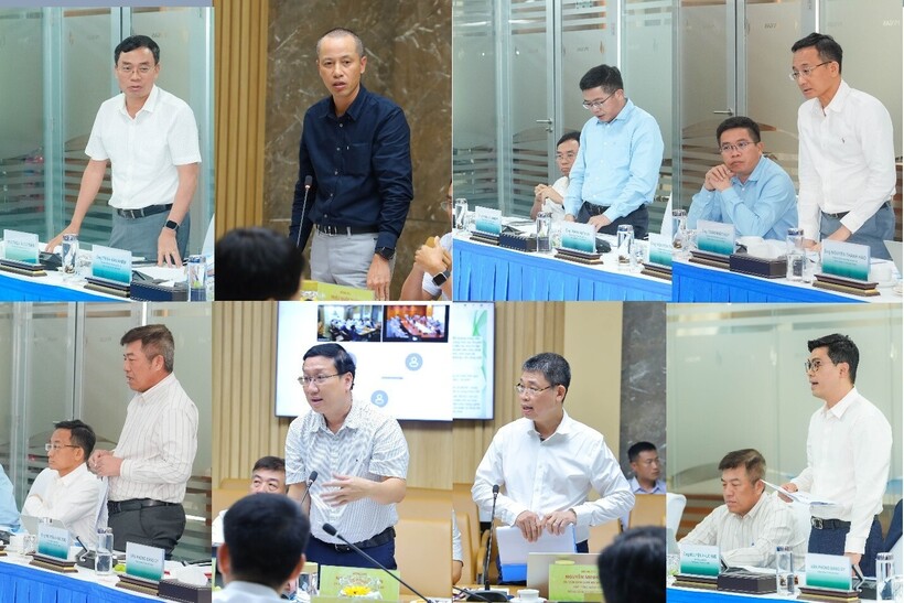 Các đồng chí Thành viên HĐQT và Ban Tổng giám đốc trao đổi ý kiến tại các phiên làm việc