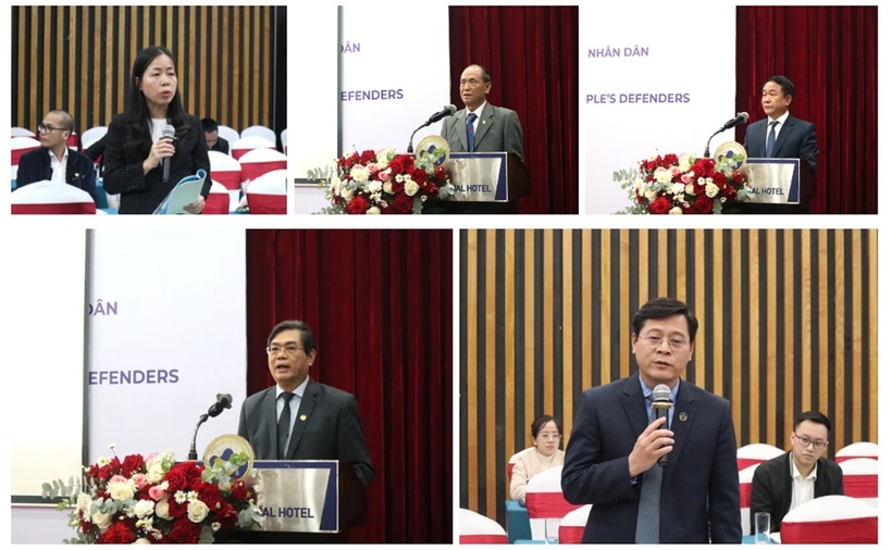 Các đại biểu tham gia ý kiến tại hội thảo.