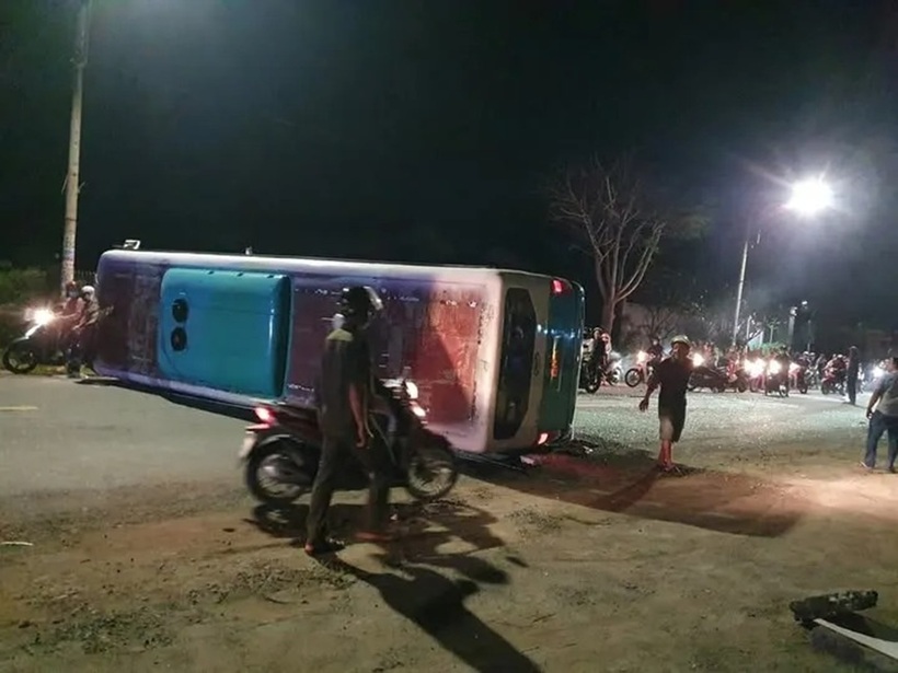Hiện trường vụ tai nạn giao thông. Ảnh: Pháp luật TP.HCM