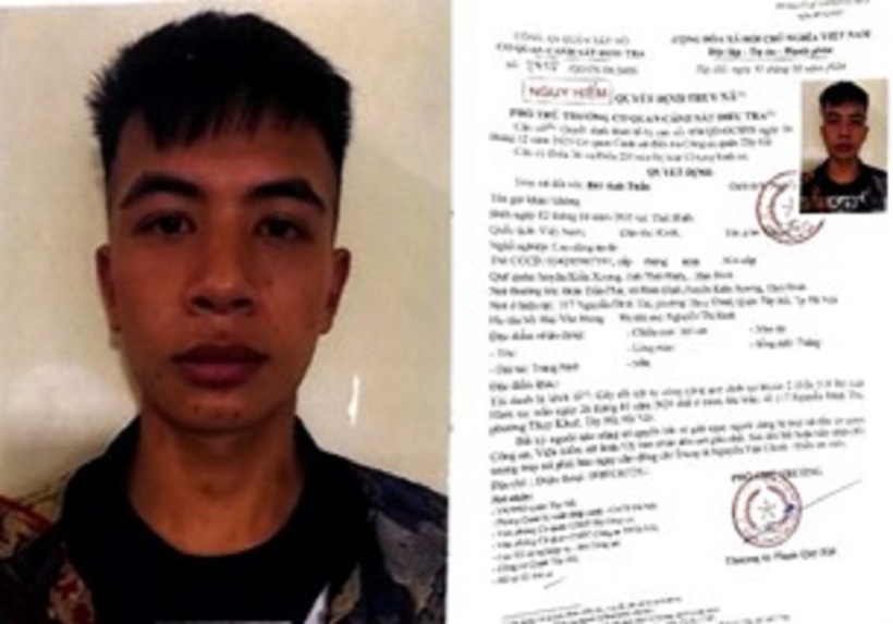 Quyết định truy nã đối tượng Bùi Anh Tuấn