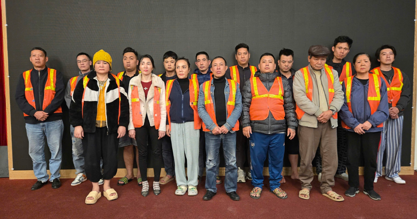 Một số đối tượng bị bắt giữ. (Ảnh: CACC)