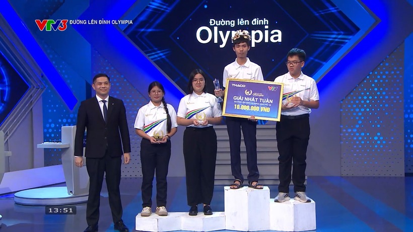 Nguyễn Đức Anh giành nguyệt quế. Ảnh: VTV News.