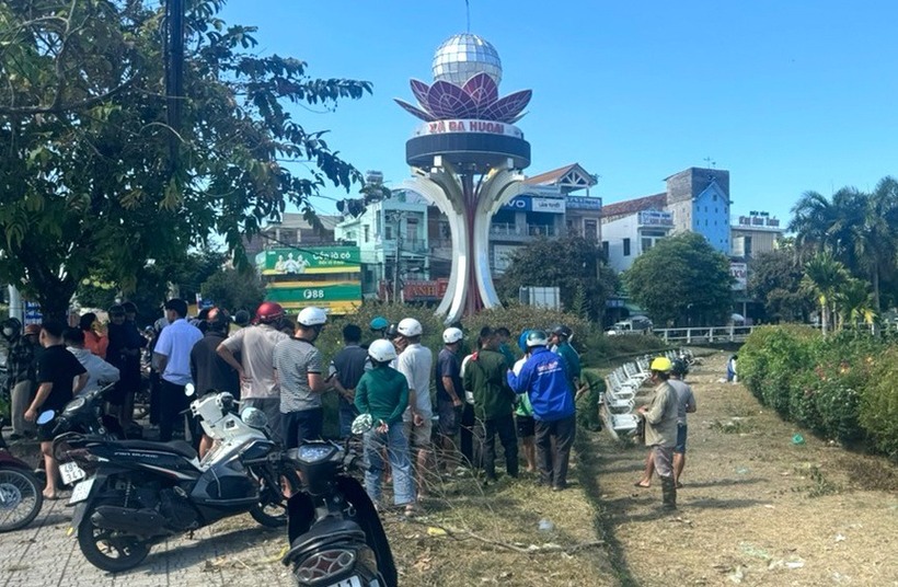 Hiện trường vụ việc. Ảnh: Báo Dân Trí