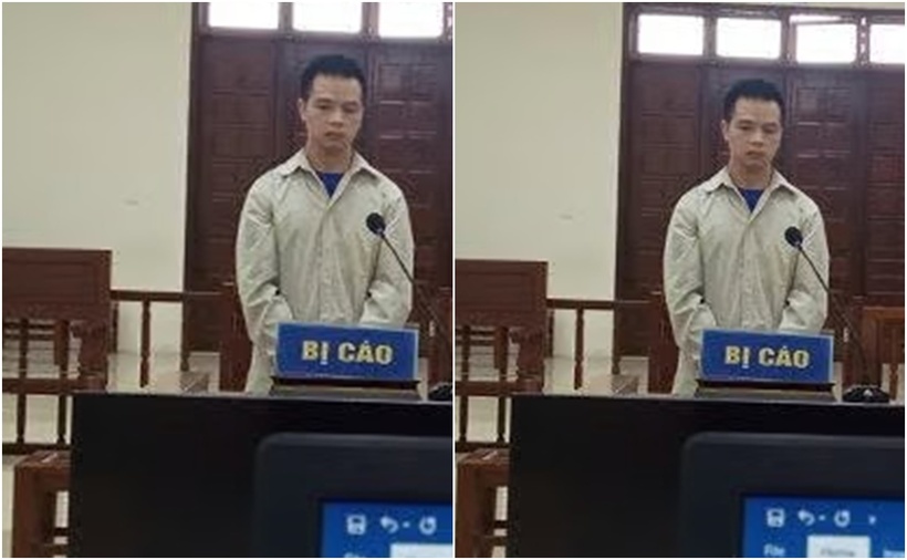 Hoàng Văn Chương tại phiên toà. (Ảnh: Viện kiểm sát tỉnh Bắc Giang)