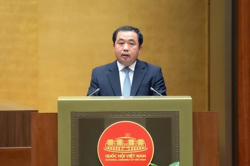 Bộ trưởng Bộ Nông nghiệp và Môi trường Trần Đức Thắng (Ảnh: Media Quốc hội).