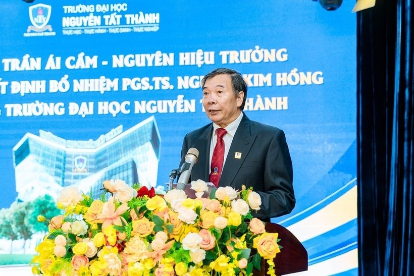 PGS.TS Nguyễn Kim Hồng giữ chức vụ Hiệu trưởng Trường Đại học Nguyễn Tất Thành. Ảnh: Giáo dục & Thời đại