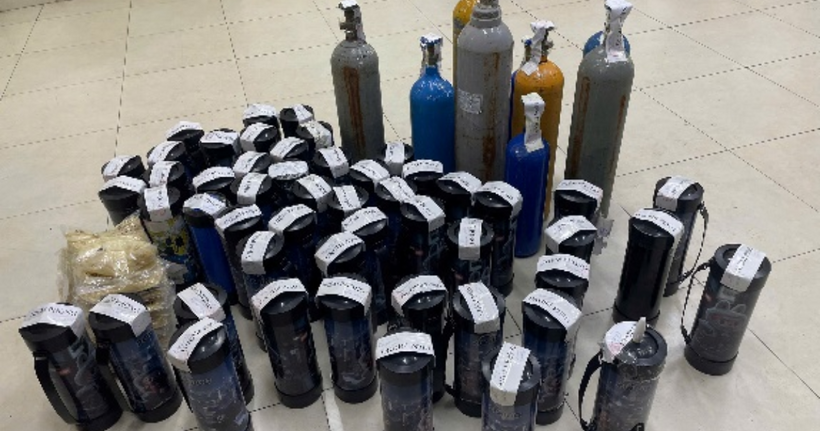 Tang vật cơ quan công an thu giữ.