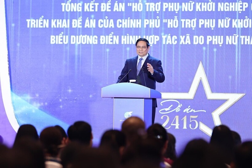 Thủ tướng Chính phủ Phạm Minh Chính phát biểu tại sự kiện - Ảnh: VGP/Nhật Bắc