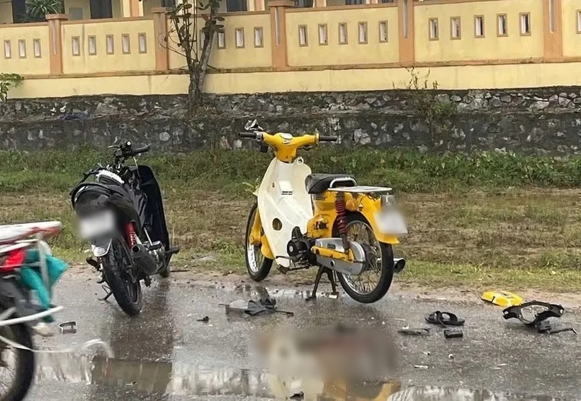 Hiện trường vụ tai nạn. Ảnh: Pháp luật TP.HCM