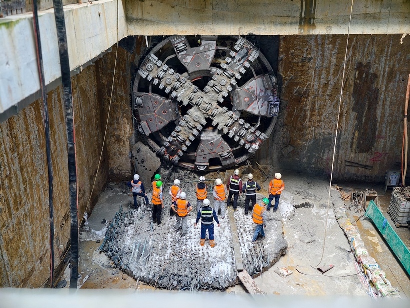 Ngày 1/12, Máy TBM "Thần Tốc" tiến đến Ga S12 - ga Hà Nội