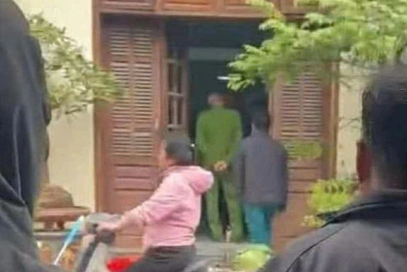 Hiện trường căn nhà nơi phát hiện sự việc. Ảnh: Công Lý