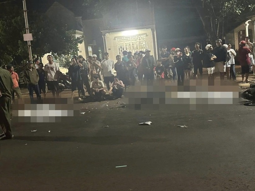 Hiện trường vụ tai nạn. Ảnh: VTC News