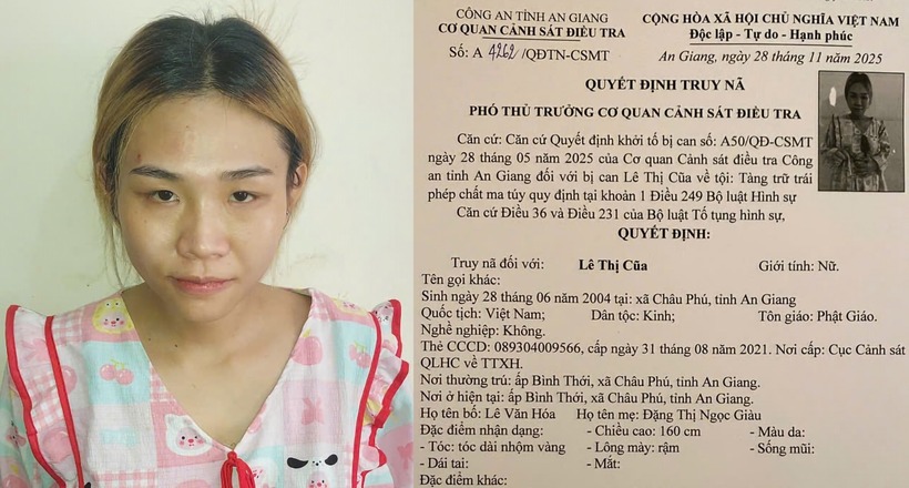 Đối tượng Lê Thị Cũa. (Báo An Giang)