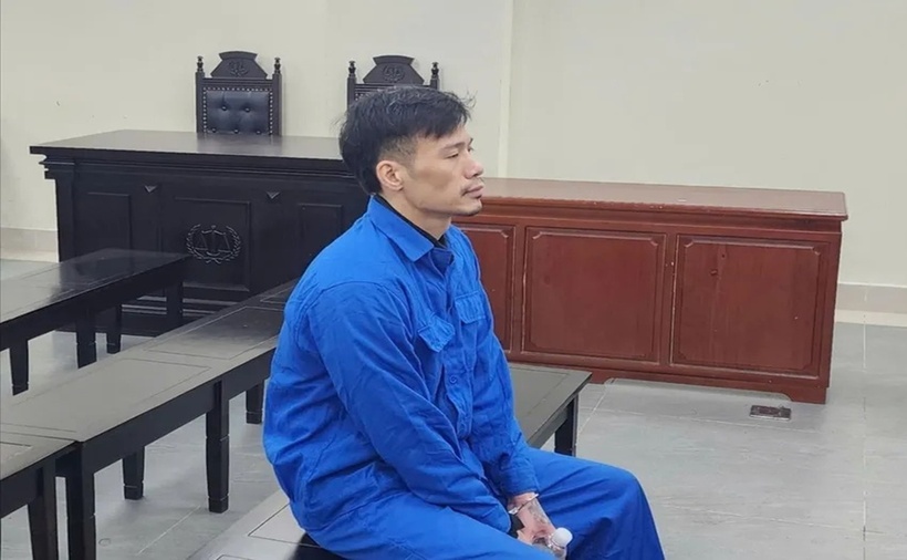 Bị cáo Âu Hải Hưng tại phiên tòa. (Ảnh: Pháp luật TP.HCM)