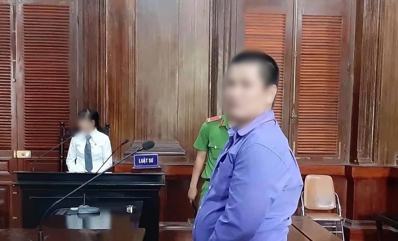Bị cáo Trần Nhân Đức tại tòa. Ảnh: Pháp luật TP.HCM