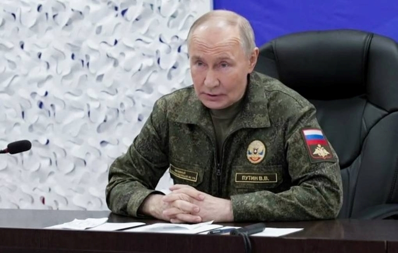 Tổng thống Nga Vladimir Putin yêu cầu lập vùng an ninh dọc biên giới với Ukraine. Ảnh: Tass