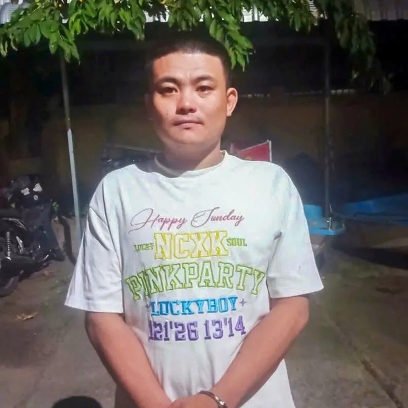 La Văn Lộc tại cơ quan Công an. Ảnh: Pháp luật TP.HCM