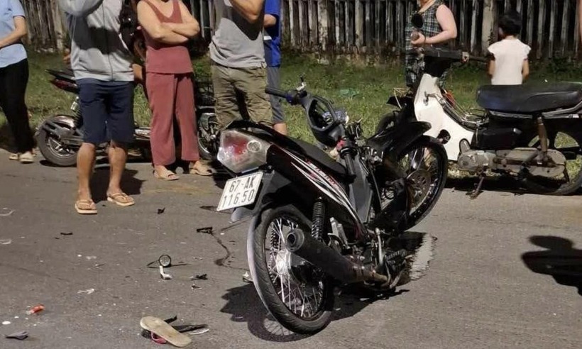 Hiện trường vụ tai nạn. Ảnh: Báo Công an TP.HCM.