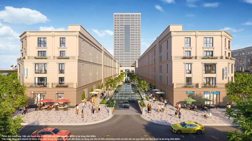 Boutique Gate trở thành tâm điểm giao thương nhộn nhịp 24/7 ở khu Đông Bắc Hà Nội (Ảnh phối cảnh: Vinhomes)