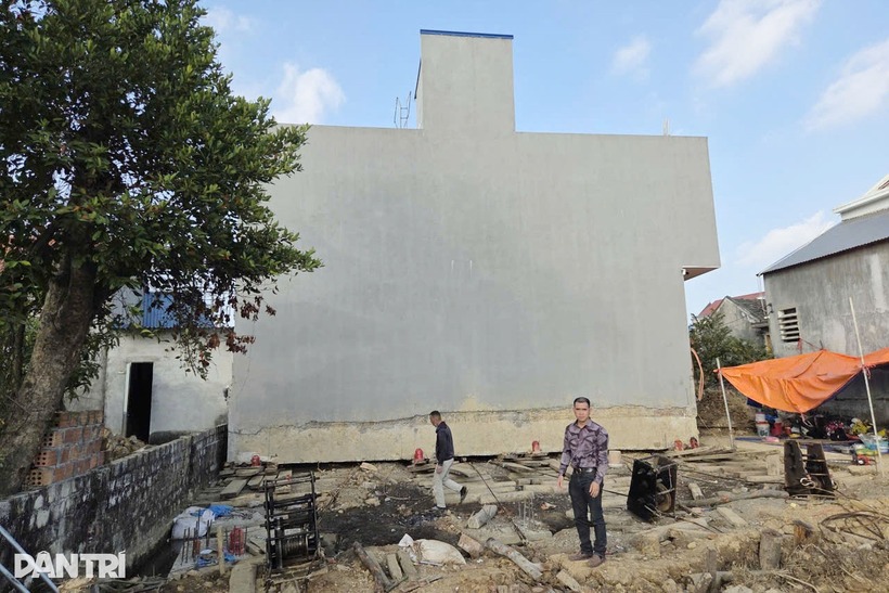 Đến nay, phần đất của chủ sở hữu bị xây nhầm ngôi nhà 2 tầng đã được hoàn trả nguyên trạng mặt bằng. Ảnh: Dân Trí.