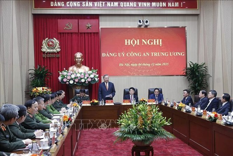 Tổng Bí thư Tô Lâm phát biểu tại Hội nghị - Ảnh: TTXVN.