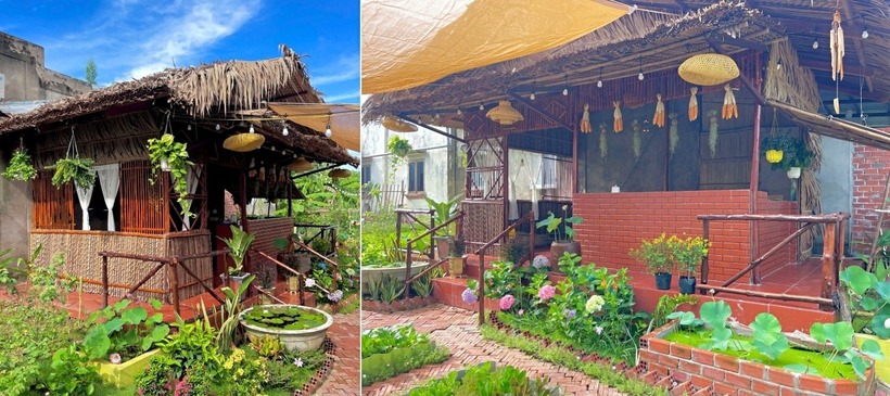 Khu bếp trong vườn. Ảnh: VietNamnet