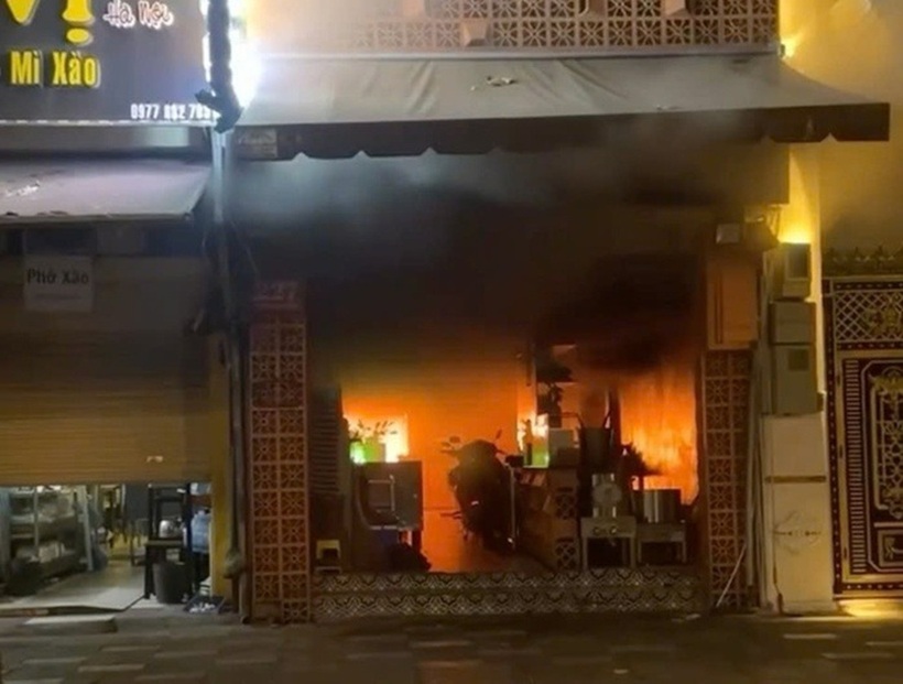 Hiện trường vụ hỏa hoạn. Ảnh: Người lao động