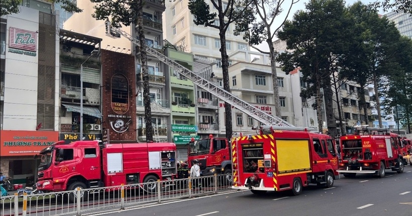 Xe cứu thương tại hiện trường