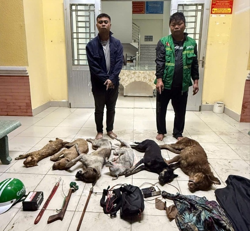 Hai nghi phạm bị bắt giữ. Ảnh: Dân Trí.