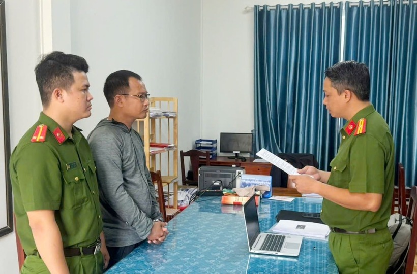 Cơ quan Công an đã tạm giam Bùi Quang Huy vì tiếp tay cho Công ty LHD lừa đảo, chiếm đoạt hơn 432 tỷ đồng. Ảnh: Lao Động.