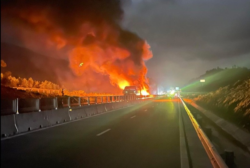 Hiện trường vụ tai nạn. Ảnh: NLĐ.