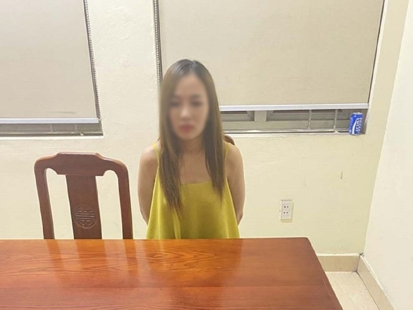 Hotgirl Tuyết Chinh. Ảnh: Công an Quảng Ninh