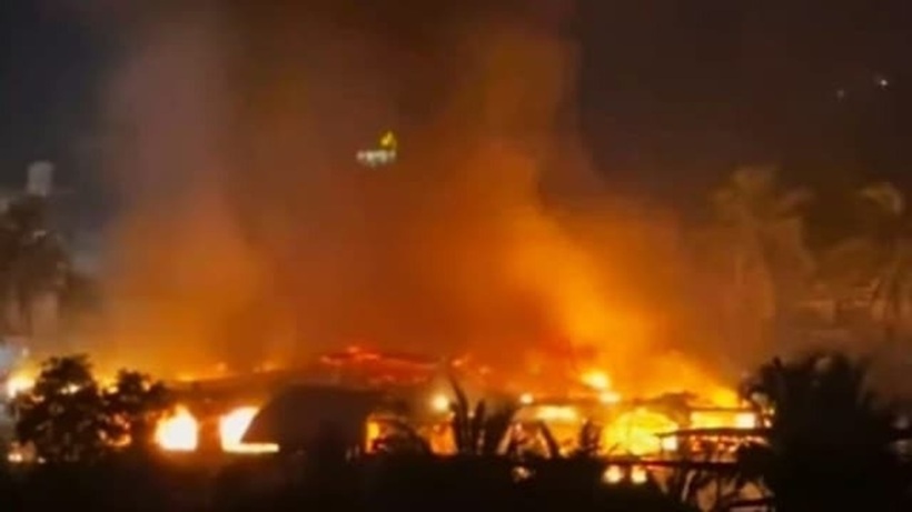 Hiện trường vụ cháy. Ảnh: India Express