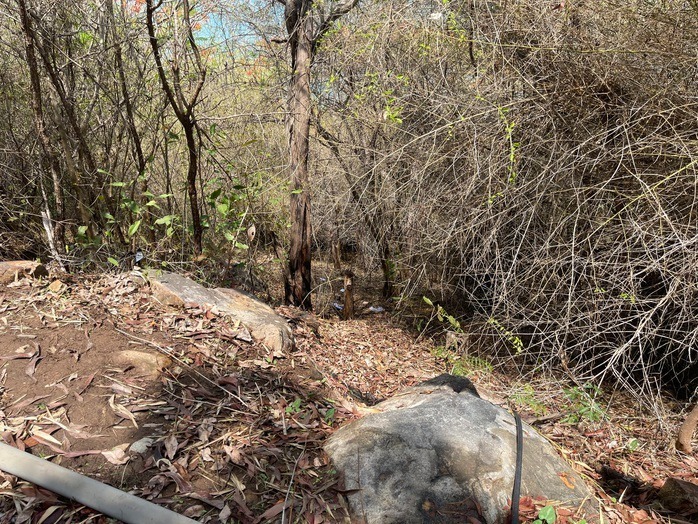 Khu vực phát hiện ra chiếc va li bên trong chứa thi thể. Ảnh: Người lao động