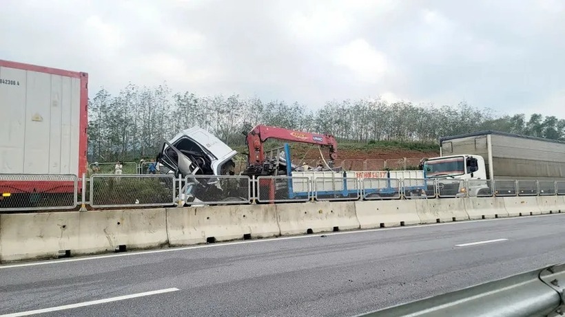 Hiện trường vụ tai nạn. Ảnh: Pháp luật TP.HCM