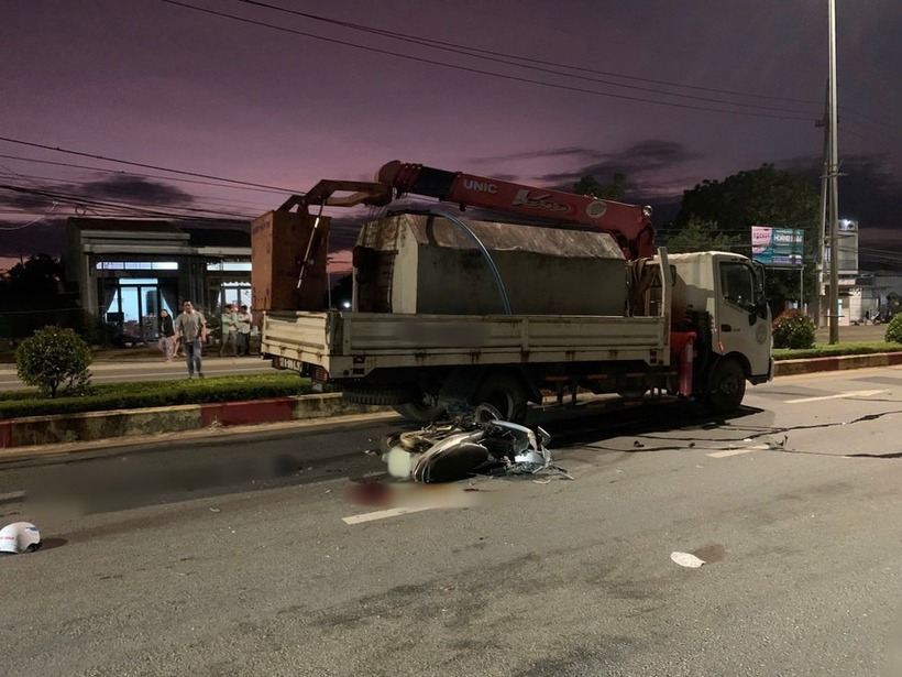 Hiện trường vụ tai nạn. Ảnh: Báo Gia Lai.