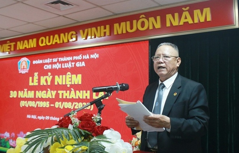 Luật gia Nguyễn Xuân San – Chi hội trưởng Chi hội Luật gia Đoàn Luật sư Tp.Hà Nội, Phó Chủ nhiệm Đoàn luật sư Tp.Hà Nội.