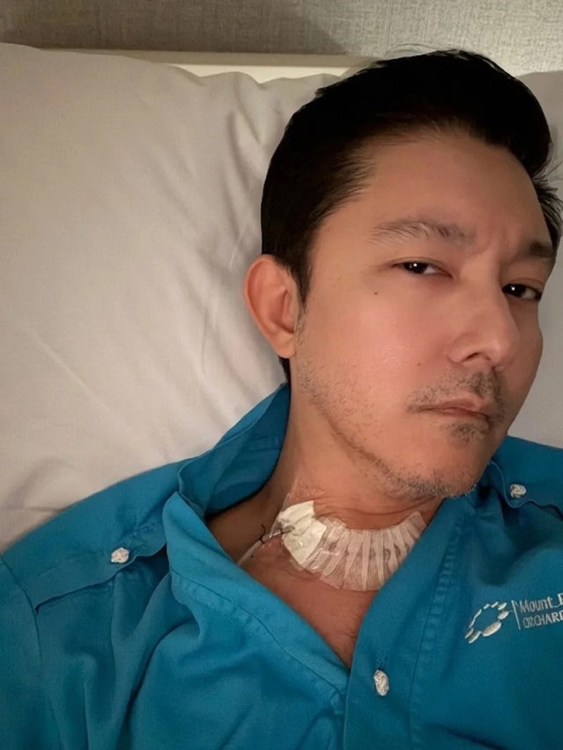 Lập Uy Liêm trên giường bệnh. Ảnh:&nbsp;Weibo