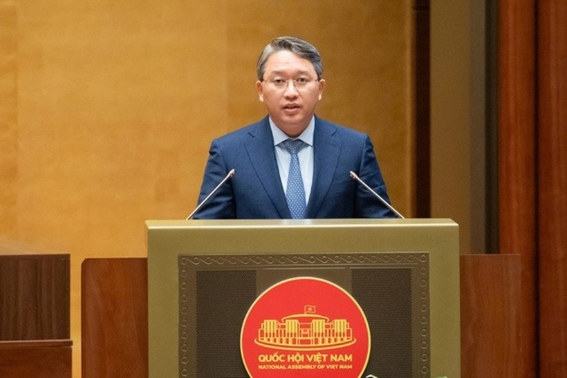 Bộ trưởng Bộ Tư pháp Nguyễn Hải Ninh (Ảnh: Media Quốc hội).