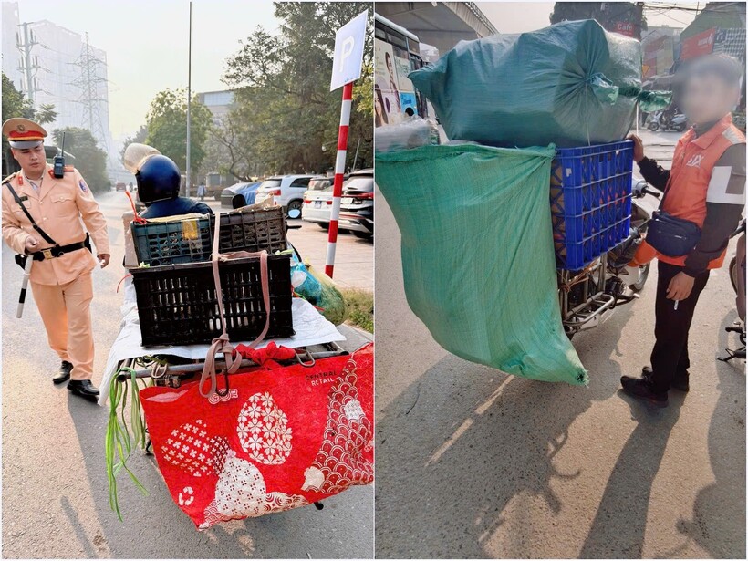 Một số trường hợp vi phạm được Đội CSGT đường bộ số 6 phát hiện, xử lý sáng 10/12.