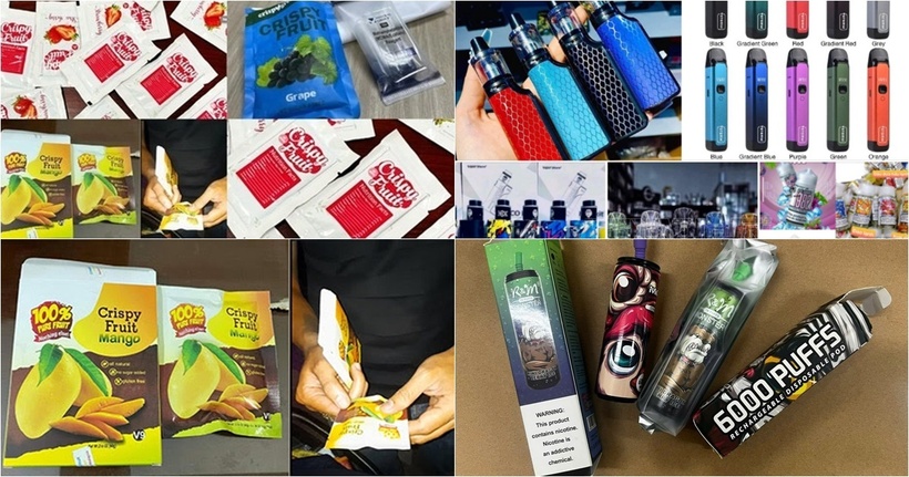 Công an cảnh báo ma túy “núp bóng” đồ uống, thực phẩm... dán nhãn “giảm căng thẳng”. Ảnh: Công an tỉnh Ninh Bình.