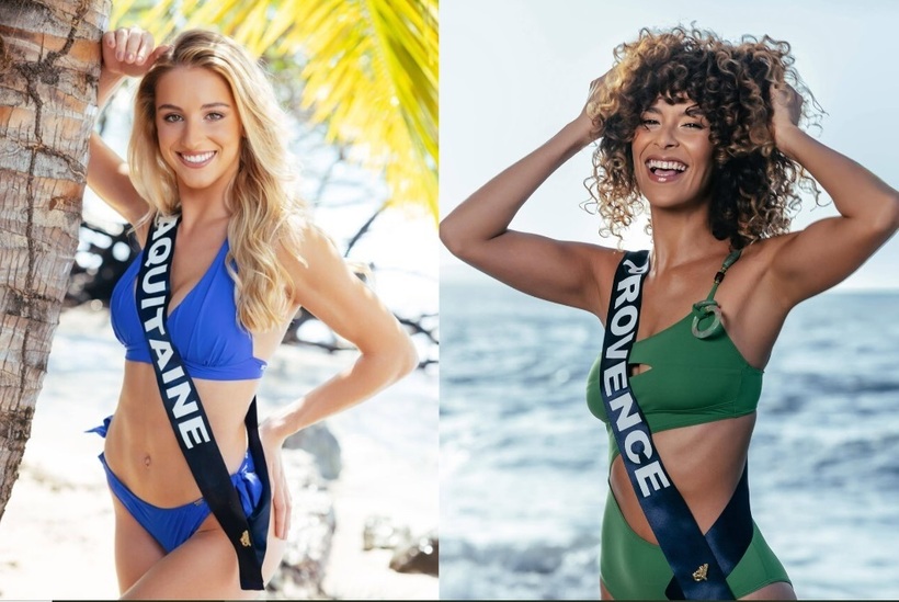 Miss Aquitaine 2025 Aïnhoa Lahitete và Miss Provence 2025 Julie Zitouni bị tước vương miện.