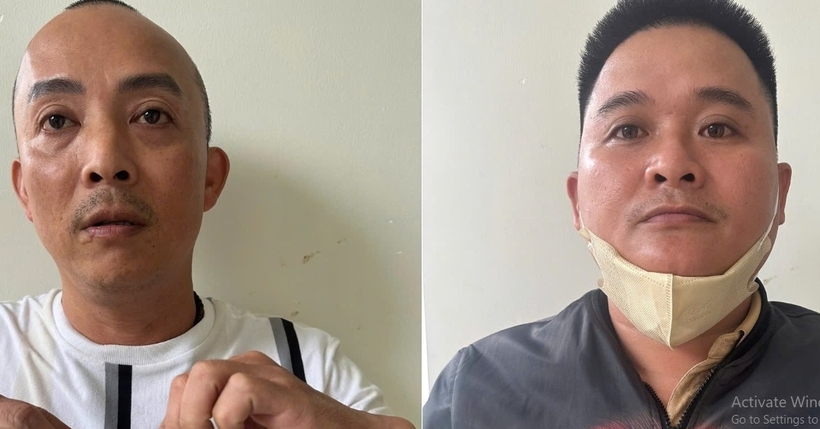 Đối tượng Hoàng Duy Ninh và Phạm Ngọc Triêm. Ảnh: Tiền phong