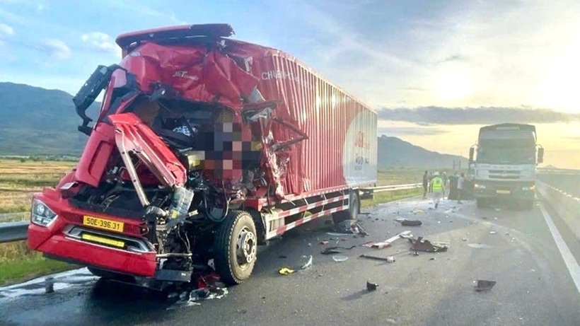 Hiện trường vụ tai nạn. Ảnh: Báo Xây dựng.