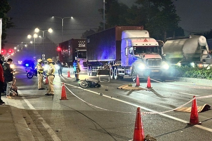 Hiện trường vụ tai nạn. Ảnh: Báo Người lao động.