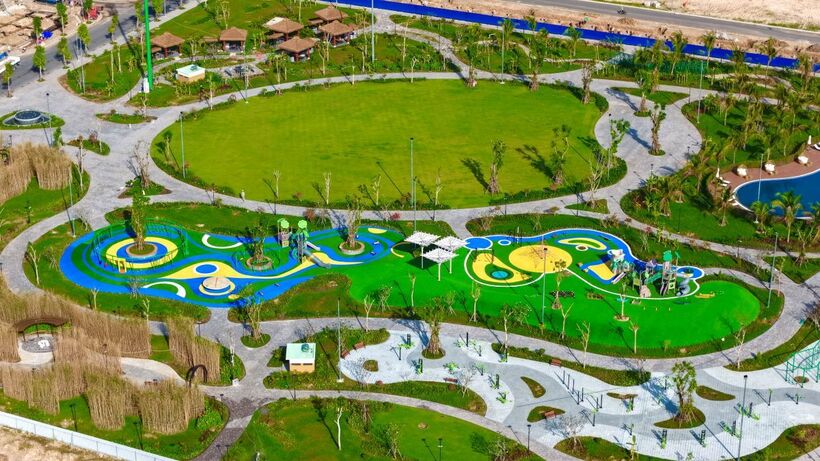 Vinhomes Green City dành tới 40ha cho cây xanh và mặt nước (Ảnh: Vinhomes)