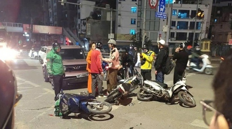 Hiện trường vụ tai nạn. Ảnh: Báo Người lao động.