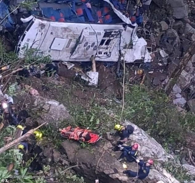 Hiện trường vụ tai nạn. Ảnh: Daily Mail